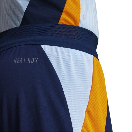 Men's adidas Real Pro Shorts in Nvy/Orange/Blue - Image 4