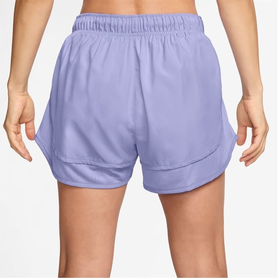 Women's Nike Dri FIT Mid Rise Brief Lined Running Shorts in Lilac Ice - Image 2