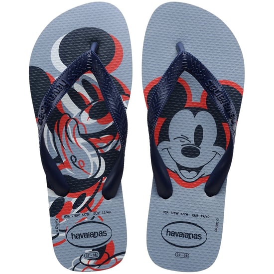 Women's Havaianas Mickey Mouse Graphic Print Flip Flops in Wind - Image 3