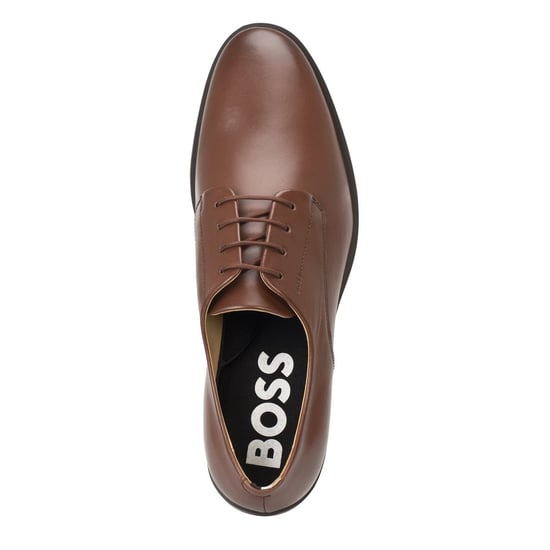 Men's Boss Colby Derby Shoes in Brown 210 - Image 3