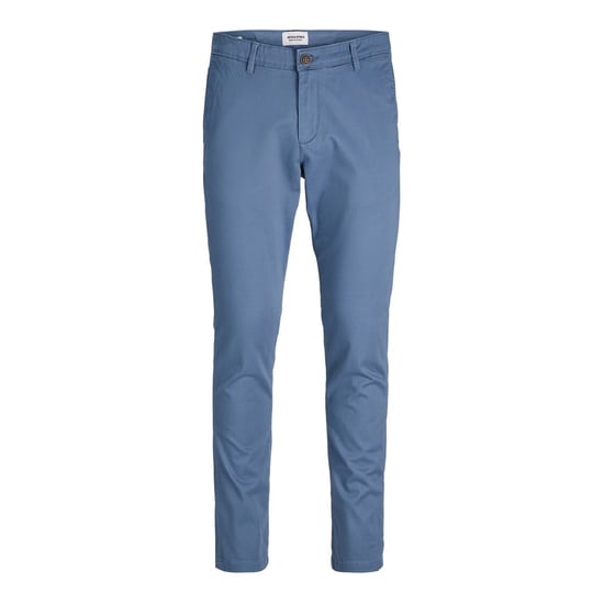 Men's Jack and Jones Marco Bowie Straight Leg Chinos in China Blue - Image 1