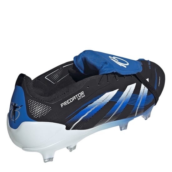 Men's adidas Elite Fold Over Tongue Firm Ground Football Boots in Black/Blue - Image 4