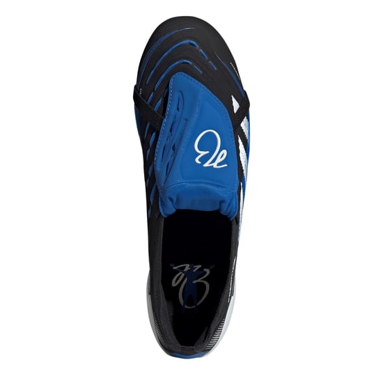 Men's adidas Elite Fold Over Tongue Firm Ground Football Boots in Black/Blue - Image 5