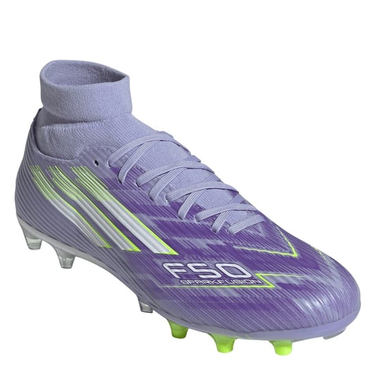 Accessories adidas F50 Sparkfusion League Firm Ground Football Boots in Purple/Lemon - Image 3