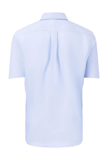 FYNCH-HATTON SHORT SLEEVED OXFORD SHIRT LIGHT BLUE - Image 2
