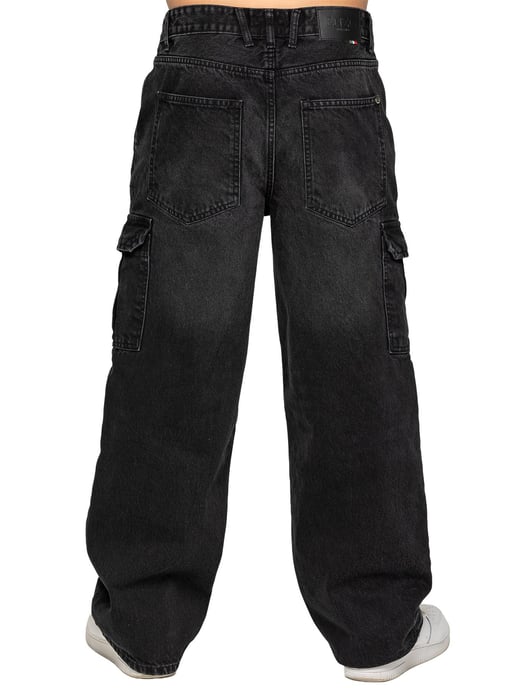 Enzo Milano | Mens Wide-Leg Cargo Jeans - Image 2