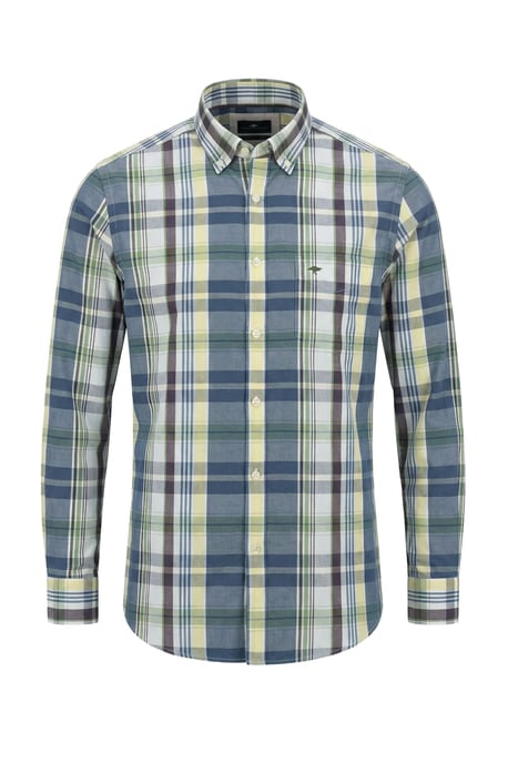 FYNCH-HATTON LONG SLEEVED SHIRT AUBERGINE - Image 1