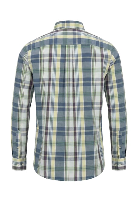 FYNCH-HATTON LONG SLEEVED SHIRT AUBERGINE - Image 2