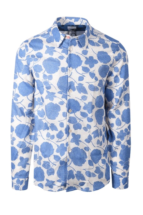 PAUL SMITH LS REGULAR FIT SHIRT BLUE - Image 1