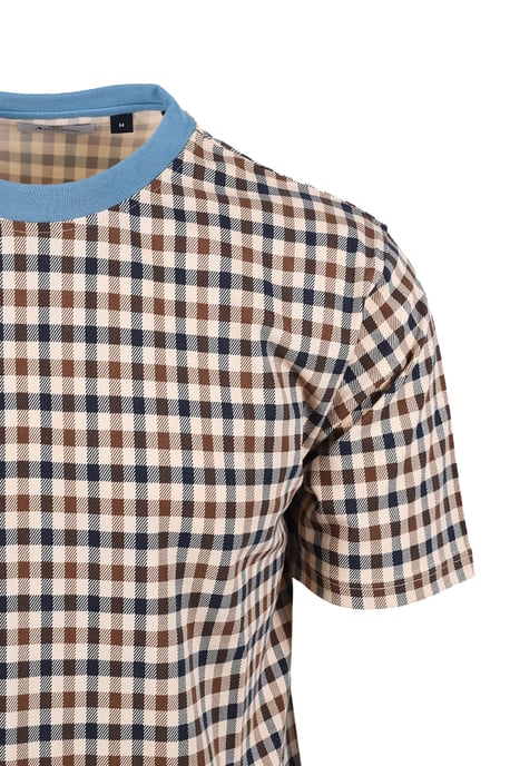 AQUASCUTUM CLUB CHECK T-SHIRT AVIO - Image 2