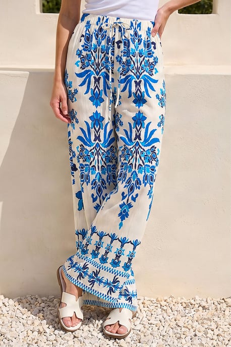 Border Print Trousers - Image 1