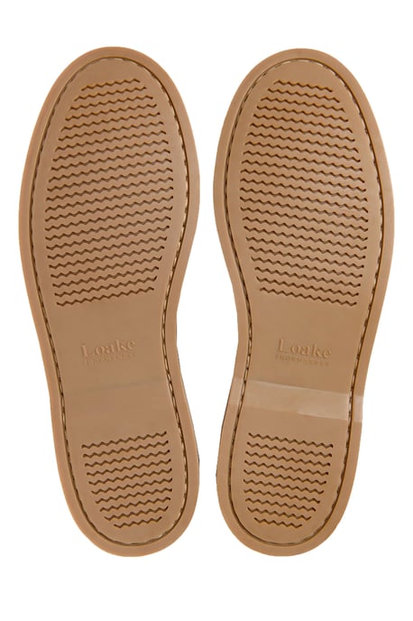 LOAKE PADSTOW BOAT SHOE BROWN NUBUCK - Image 4