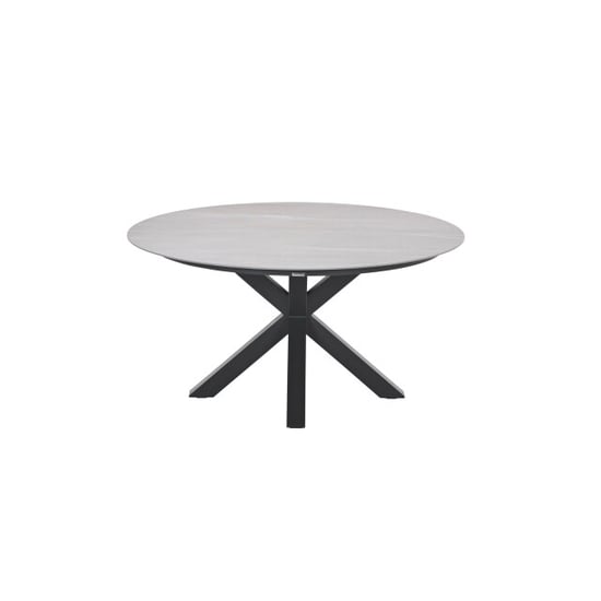Garden Impressions Lowland tafel Ø150 cm carbon black centostone napoli sand - Image 1