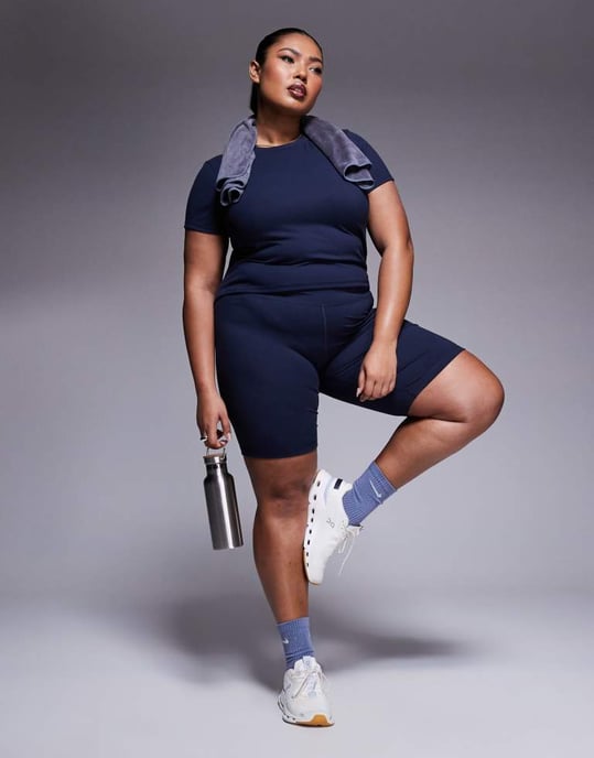 4505 Curve Icon soft touch studio baby t-shirt in midnight navy - Image 2