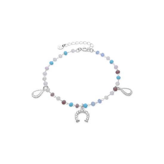 Luxenter Armband van 925 sterling zilver en aquamarijn zirkoon met rhodiumafwerking - Neusne - Image 1