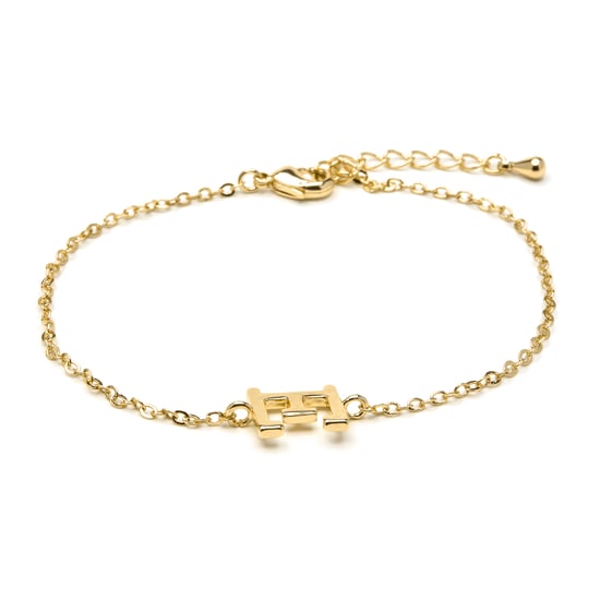 Luxenter Armband met 18-karaats geelgouden afwerking - Alphabet - Image 1