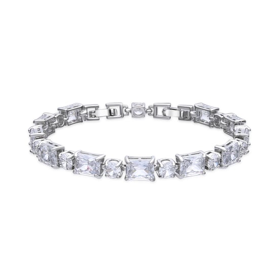 Luxenter Armband met zilveren afwerking en glanzende zirkonia - Ilas - Image 1