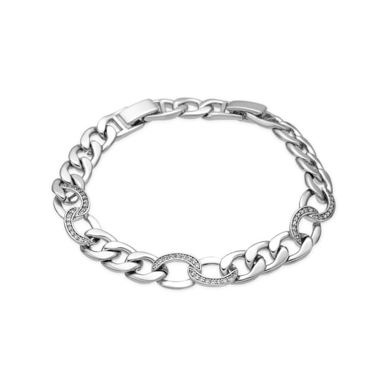Luxenter Armband met zilveren afwerking en glanzende zirkonia - Dunko - Image 1