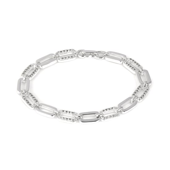 Luxenter Rhodium-plated brilliant zirconia bracelet - Asgoth - Image 1