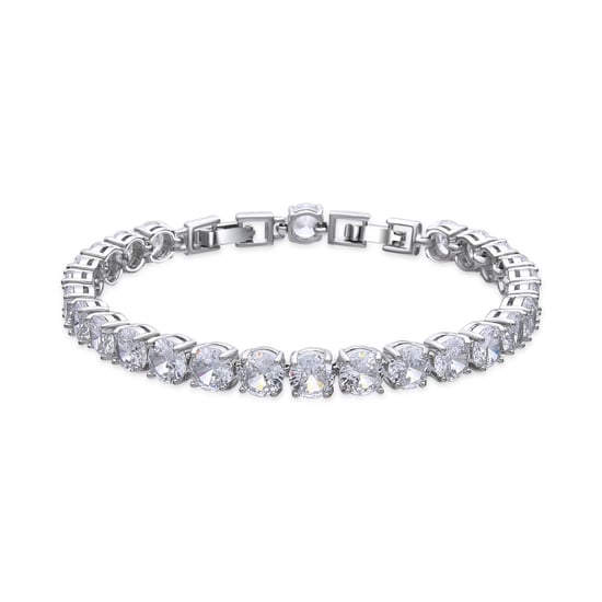 Luxenter Armband met zilveren afwerking en glanzende zirkonia - Ginsi - Image 1