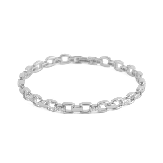 Luxenter Armband met schitterende zirkonia en rhodiumafwerking - Yaris - Image 1
