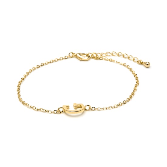 Luxenter 18k yellow gold finish bracelet - Alphabet - Image 1