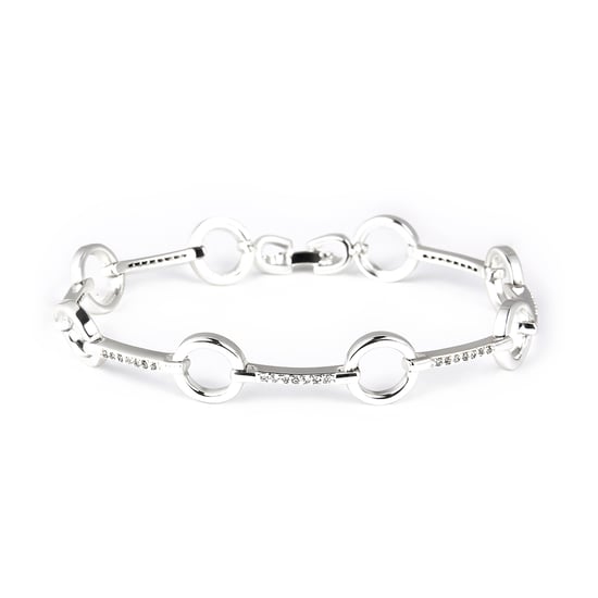 Luxenter Rhodium-plated Brilliant Zirconia Bracelet - Dimaran - Image 1