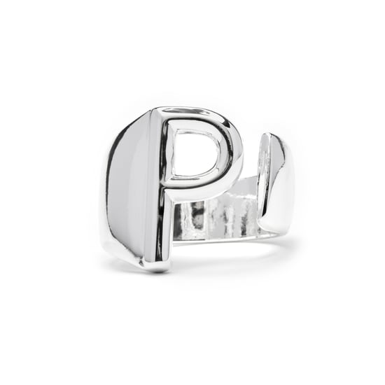 Luxenter Ring met zilveren afwerking - Alphabet - Image 1