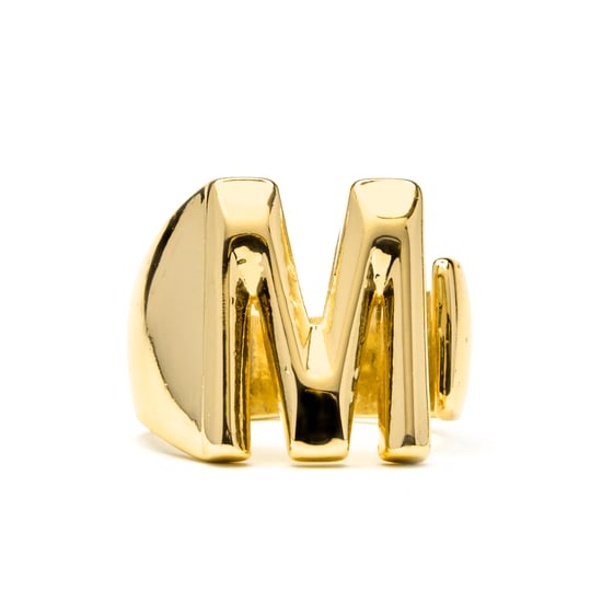 Luxenter Ring met 18-karaats geelgouden afwerking - Alphabet - Image 1