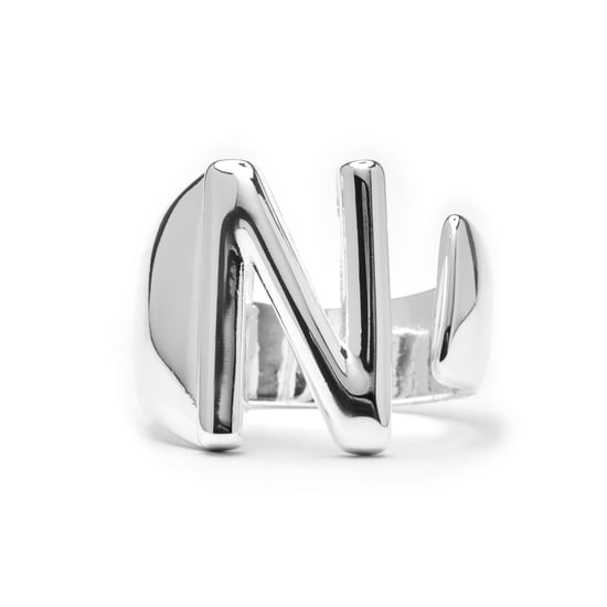 Luxenter Silver-finished ring - Alphabet - Image 1