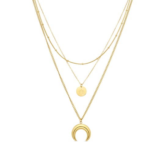 Luxenter Muince ór buí 18k plátaithe - Salsu - Image 1