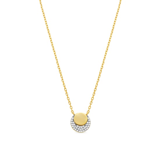 Luxenter 925 Sterling Silver and Sapphire Zirconia Necklace with rhodium finish - Nailna - Image 1