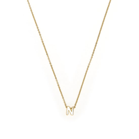 Luxenter 18k yellow gold finish necklace - Alphabet - Image 1