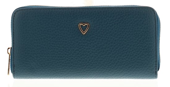 Womens Slimline Clutch Purse Lust Zip Fastening navy - Image 1
