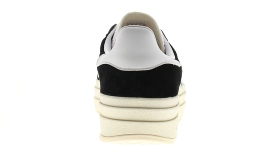 Adidas Originals Womens Trainers Gazelle Bold Leather Lace Up black white cream - Image 4