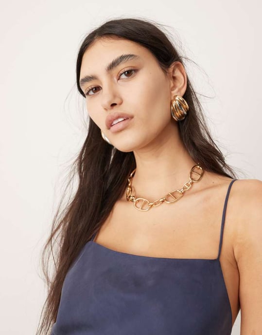 ASOS EDITION cupro ultimata snitt maxi klänning i petrolblå - Image 3