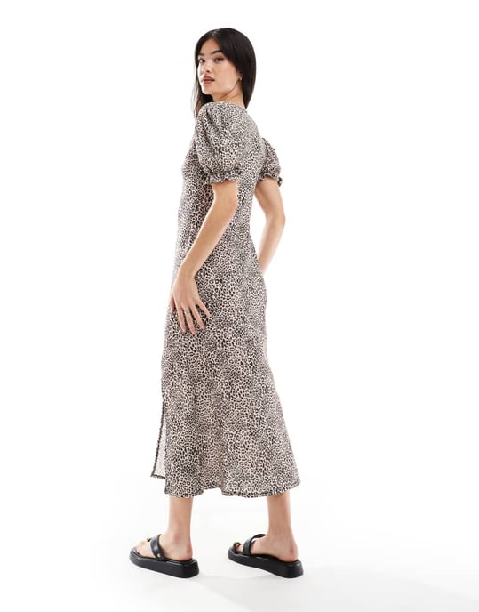 Miss Selfridge maxiklänning i leopardmönster - Image 2