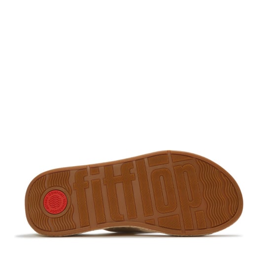 FitFlop F-mode espadrille shimmersuede toe-post sandals - Image 5