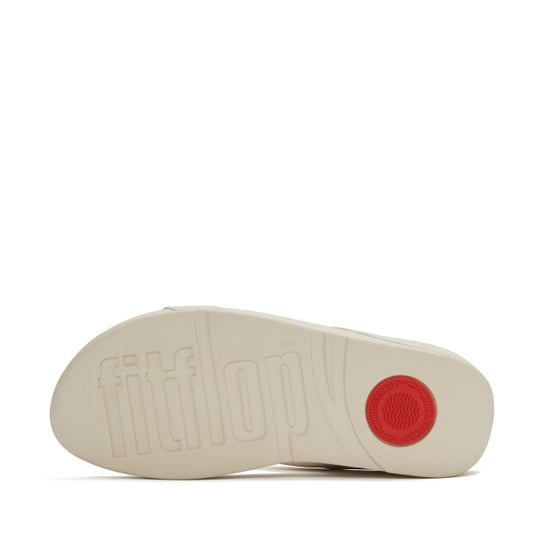 FitFlop Fino marbled-stone h-bar slides - Image 4