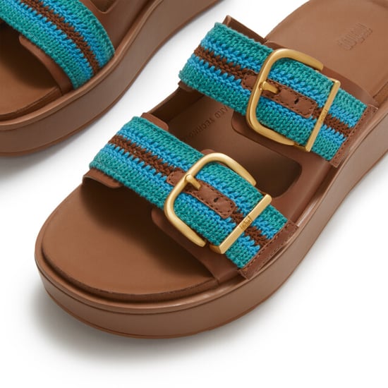 FitFlop Gen-ff max buckle stripe-webbing two-bar slides - Image 2