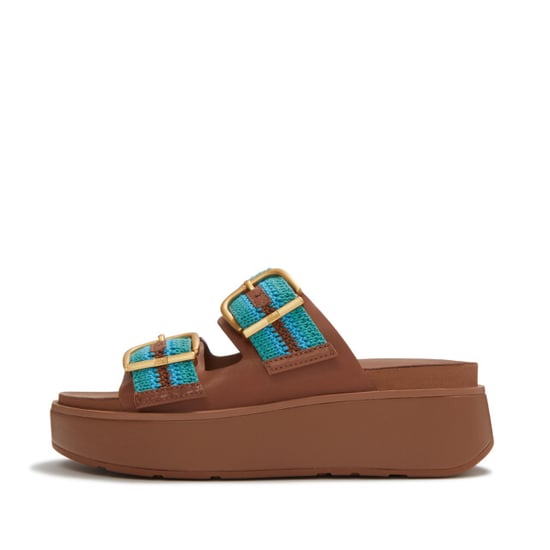FitFlop Gen-ff max buckle stripe-webbing two-bar slides - Image 5