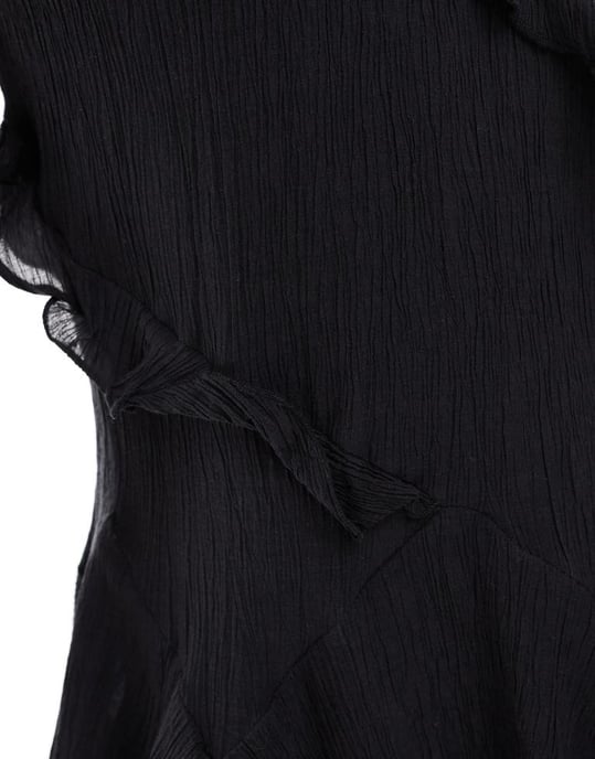 Cotton On Holly ruffle mini dress in black - Image 2