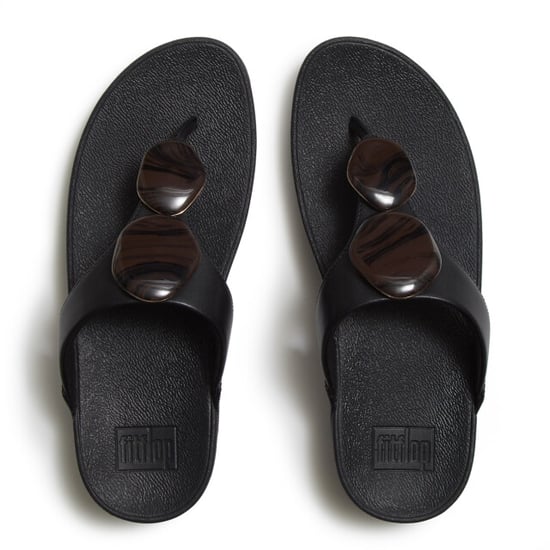 FitFlop Lulu marbled-stone toe-post sandals - Image 4
