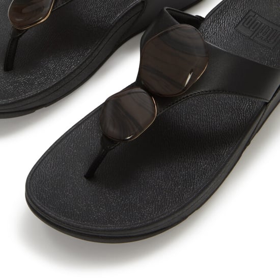 FitFlop Lulu marbled-stone toe-post sandals - Image 6