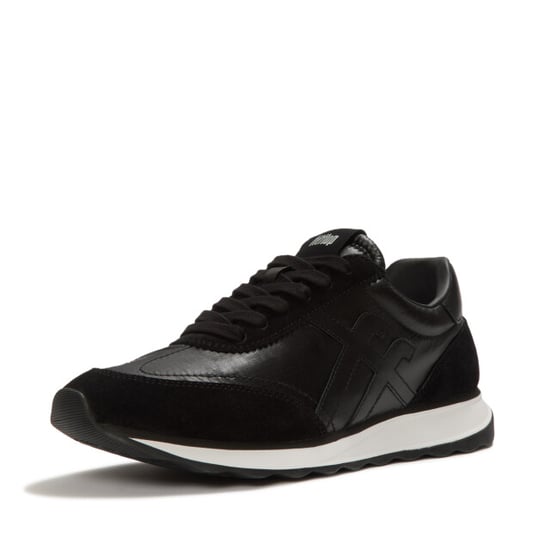 FitFlop Retro-q ff metallic-fabric/suede sneakers - Image 1