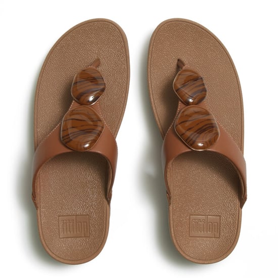 FitFlop Lulu marbled-stone toe-post sandals - Image 4