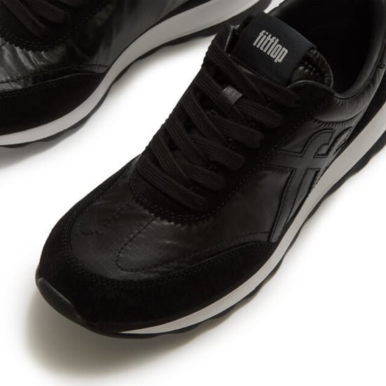 FitFlop Retro-q ff metallic-fabric/suede sneakers - Image 5