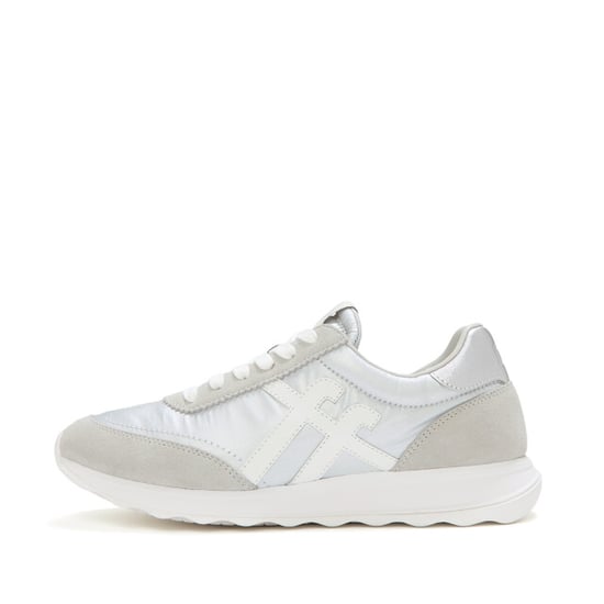 FitFlop Retro-q ff metallic-fabric/suede sneakers - Image 3