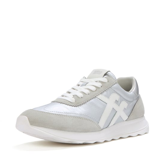 FitFlop Retro-q ff metallic-fabric/suede sneakers - Image 4