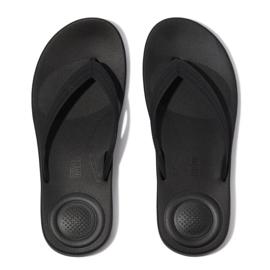 FitFlop Iqushion mens textured-strap flip-flops - Image 4